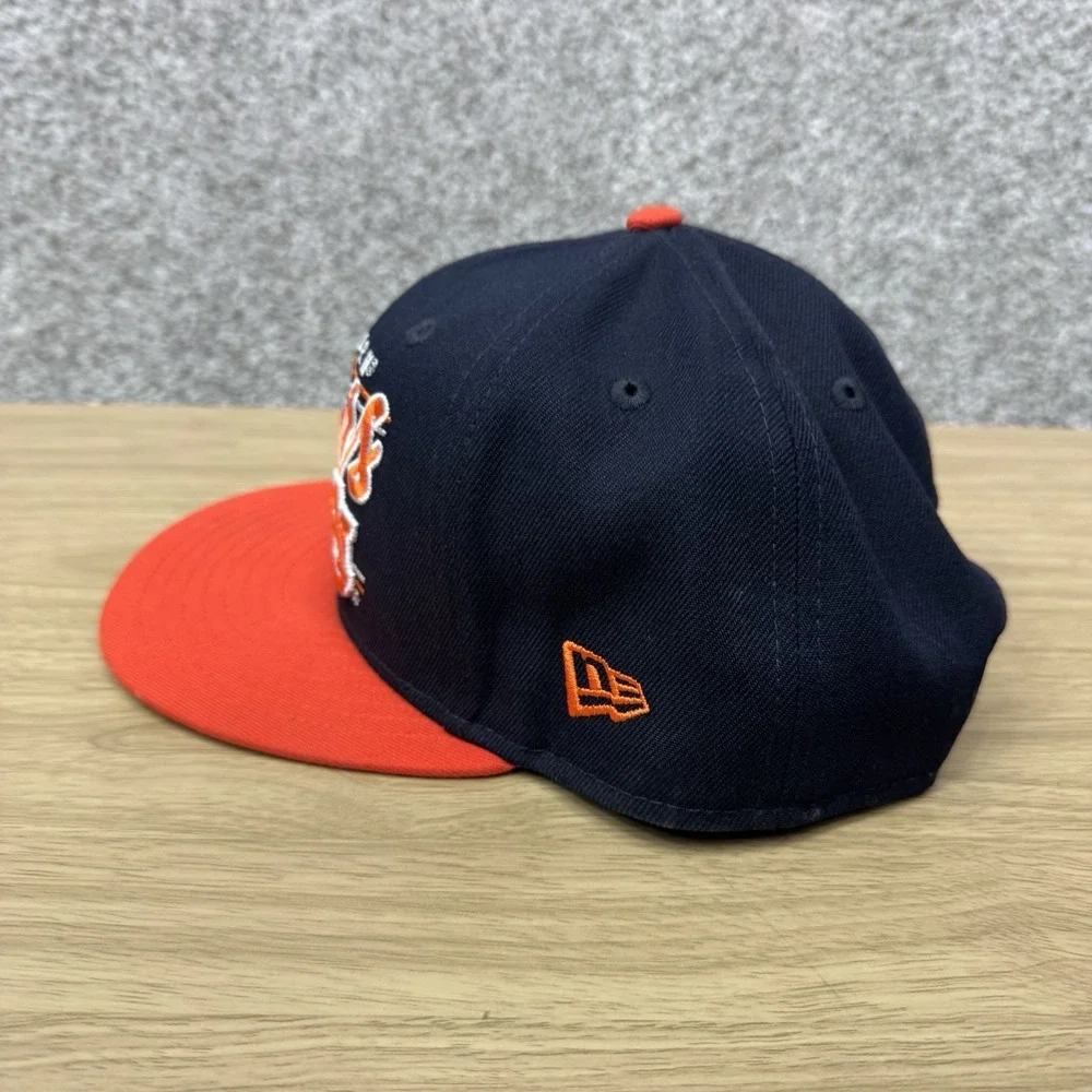 Auburn Tigers Hat Cap Snap Back 4 Bar Script New Era 9Fifty Orange Blue Football